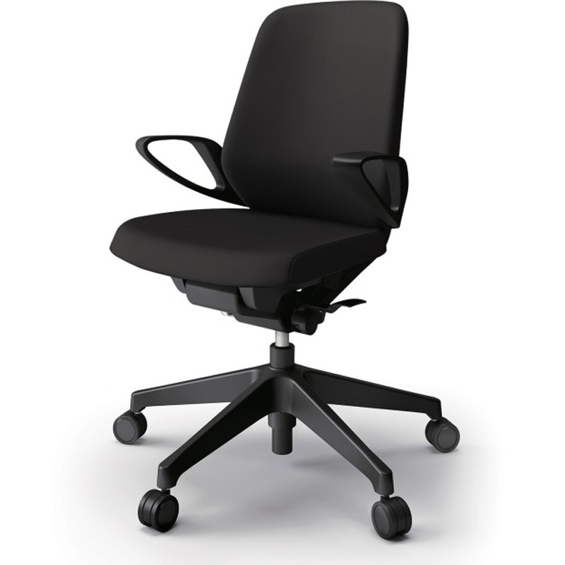 KJ-146PVM-T1T1 ノートチェア ローバック 固定肘 ランバーサポートなし クロスPV ウレタンキャスター<配送時組立サービス付> 1台 イトーキ 【通販モノタロウ】