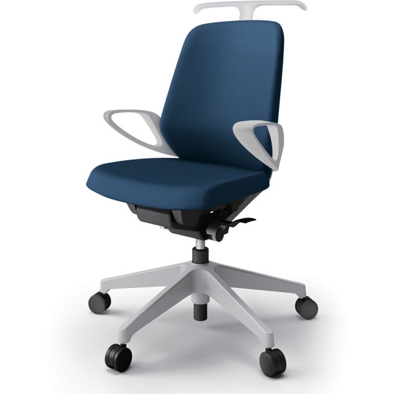 KJ-146PVH-GNB2 ノートチェア ローバック 固定肘 ハンガー ランバーサポートなし クロスPV ナイロンキャスター<配送時組立サービス付> 1台 イトーキ 【通販モノタロウ】