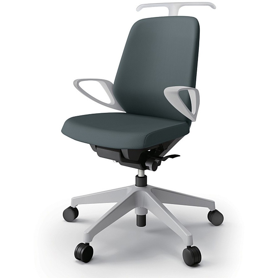 KJ-146PVH-GNW2 ノートチェア ローバック 固定肘 ハンガー ランバーサポートなし クロスPV ナイロンキャスター<配送時組立サービス付> 1台 イトーキ 【通販モノタロウ】