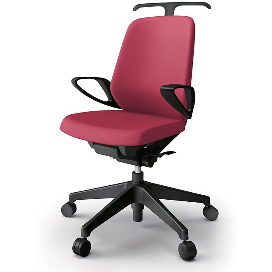 KJ-146PVH-T1M4 ノートチェア ローバック 固定肘 ハンガー ランバーサポートなし クロスPV ナイロンキャスター<配送時組立サービス付> 1台 イトーキ 【通販モノタロウ】