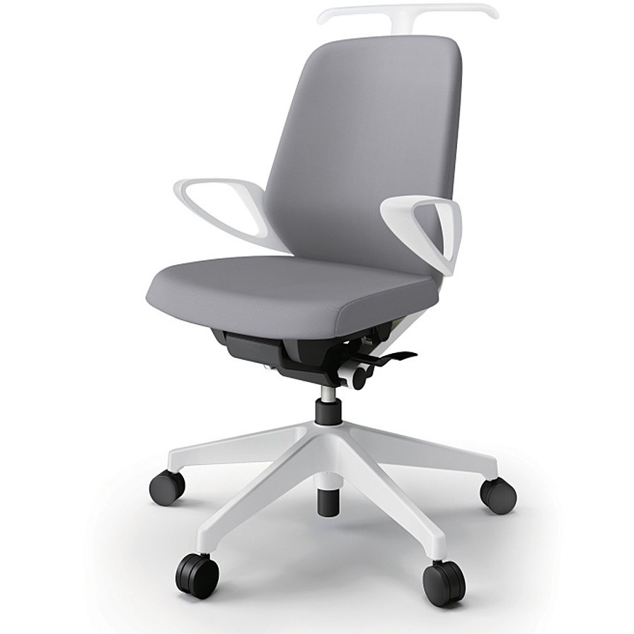 KJ-146PVH-W9W6 ノートチェア ローバック 固定肘 ハンガー ランバーサポートなし クロスPV ナイロンキャスター<配送時組立サービス付> 1台 イトーキ 【通販モノタロウ】