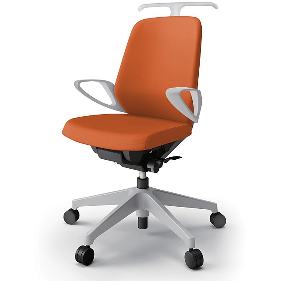 KJ-146PVHM-GND3 ノートチェア ローバック 固定肘 ハンガー ランバーサポートなし クロスPV ウレタンキャスター<配送時組立サービス付> 1台 イトーキ 【通販モノタロウ】