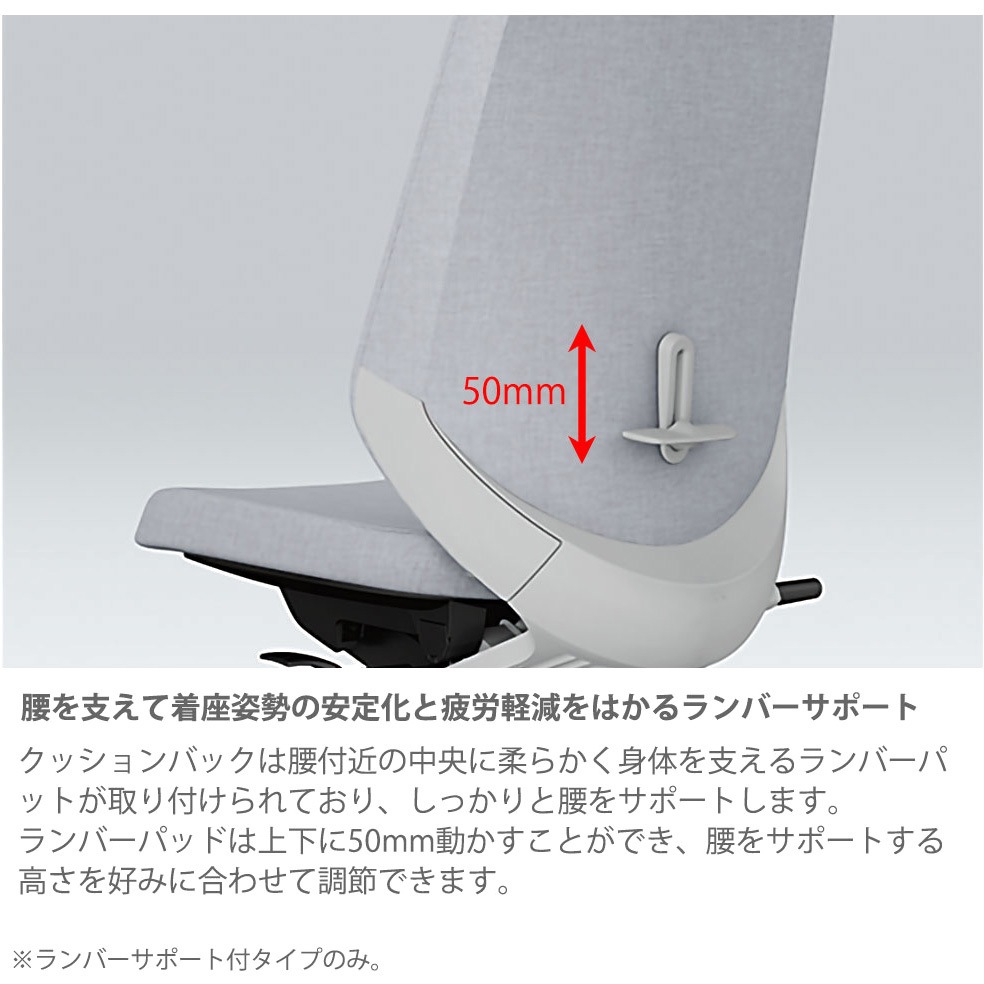 KJ-116PVH-GNT1 ノートチェア ハイバック 固定肘 ハンガー ランバーサポート付 クロスPV ナイロンキャスター<配送時組立サービス付> 1台 イトーキ 【通販モノタロウ】