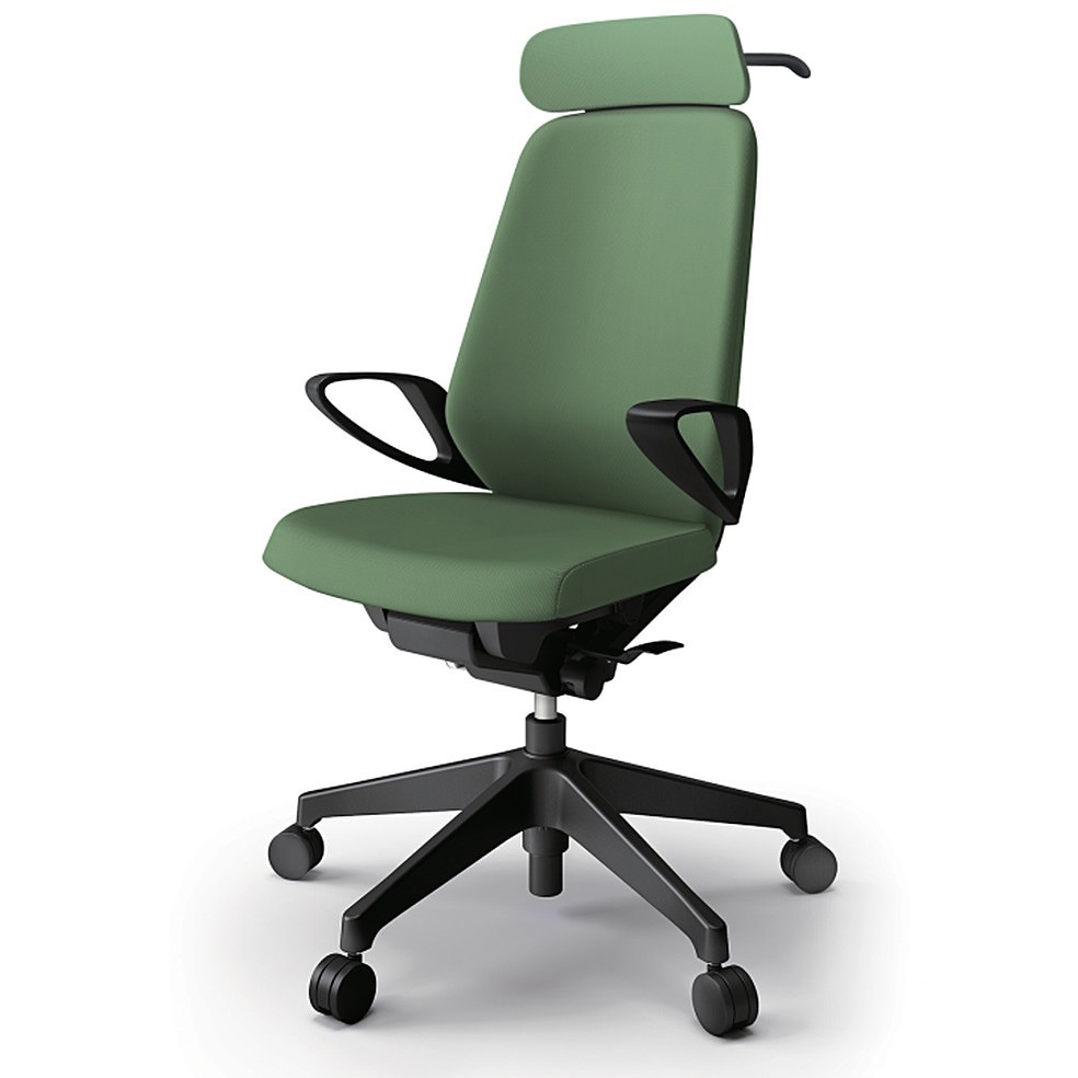 KJ-116PVX-T1Q2 ノートチェア エクストラハイバック 固定肘 ハンガー ランバーサポート付 クロスPV ナイロンキャスター<配送時組立サービス付> 1台 イトーキ 【通販モノタロウ】