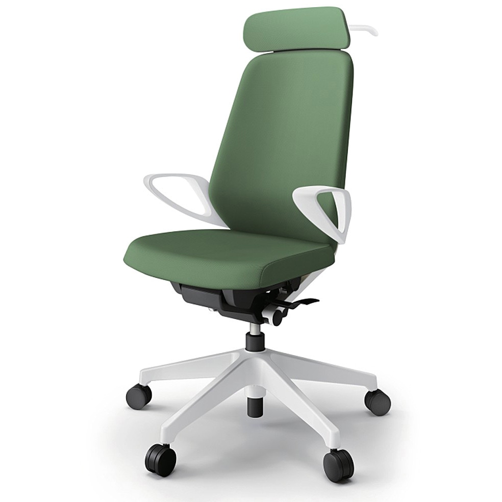 KJ-136PVX-W9Q2 ノートチェア エクストラハイバック 固定肘 ハンガー ランバーサポートなし クロスPV ナイロンキャスター<配送時組立サービス付> 1台 イトーキ 【通販モノタロウ】