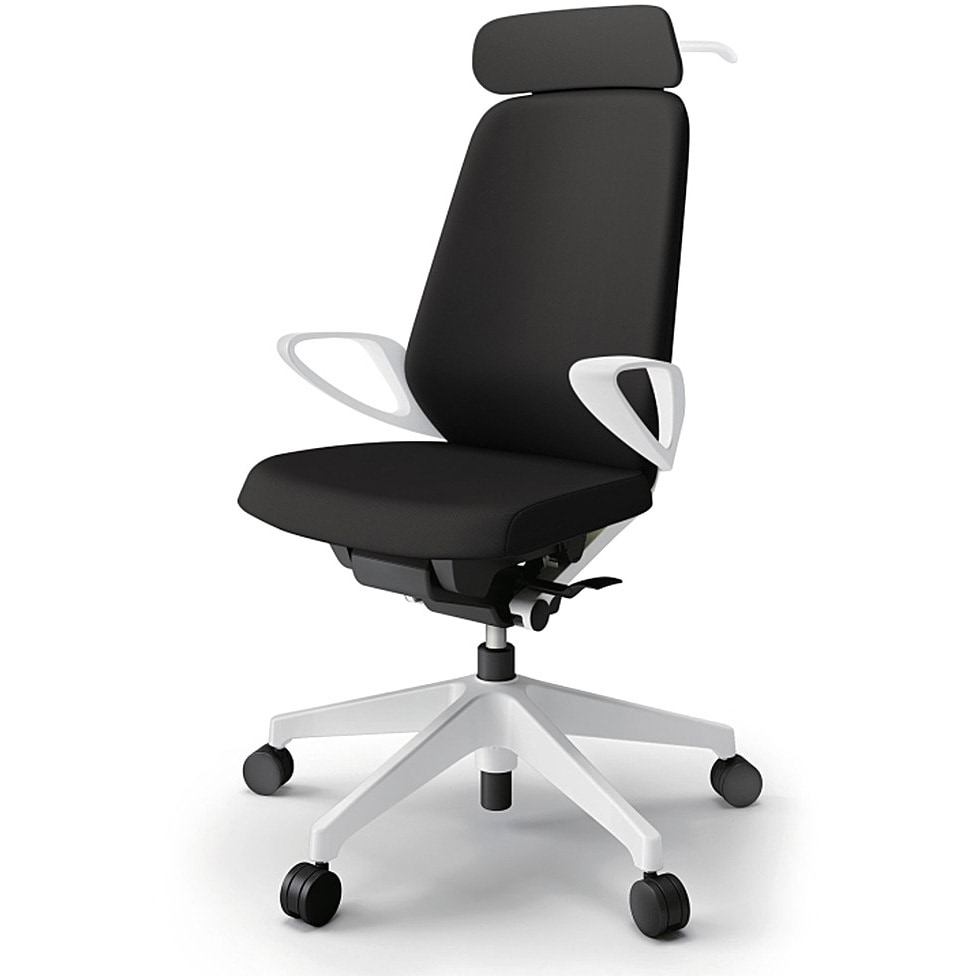 KJ-136PVX-W9T1 ノートチェア エクストラハイバック 固定肘 ハンガー ランバーサポートなし クロスPV ナイロンキャスター<配送時組立サービス付> 1台 イトーキ 【通販モノタロウ】