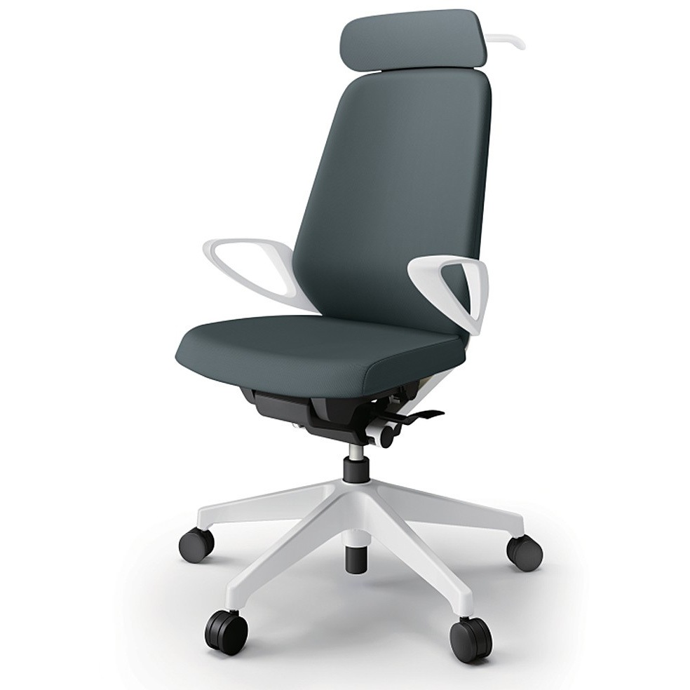 KJ-116PVX-W9W2 ノートチェア エクストラハイバック 固定肘 ハンガー ランバーサポート付 クロスPV ナイロンキャスター<配送時組立サービス付> 1台 イトーキ 【通販モノタロウ】