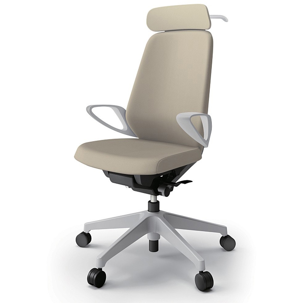 KJ-116PVXM-GNY3 ノートチェア エクストラハイバック 固定肘 ハンガー ランバーサポート付 クロスPV ウレタンキャスター<配送時組立サービス付> 1台 イトーキ 【通販モノタロウ】