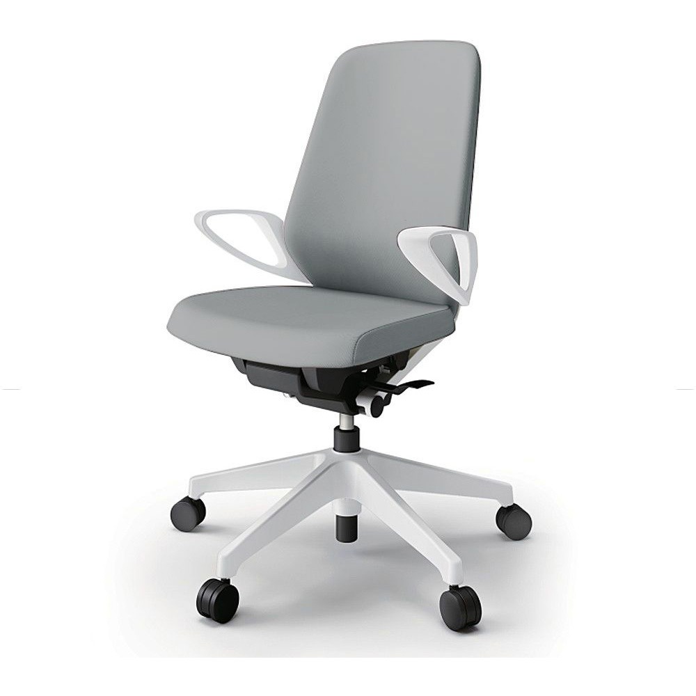 KJ-116PV-W9W6 ノートチェア ハイバック 固定肘 ランバーサポート付 クロスPV ナイロンキャスター<配送時組立サービス付> 1台 イトーキ 【通販モノタロウ】