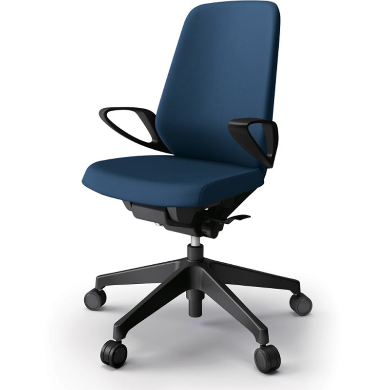 KJ-116PVM-T1B2 ノートチェア ハイバック 固定肘 ランバーサポート付 クロスPV ウレタンキャスター<配送時組立サービス付> 1台 イトーキ 【通販モノタロウ】