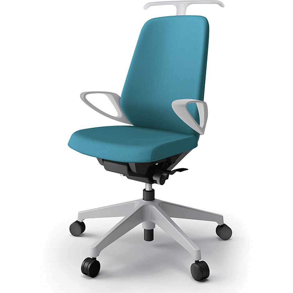 KJ-116PVH-GNA3 ノートチェア ハイバック 固定肘 ハンガー ランバーサポート付 クロスPV ナイロンキャスター<配送時組立サービス付> 1台 イトーキ 【通販モノタロウ】