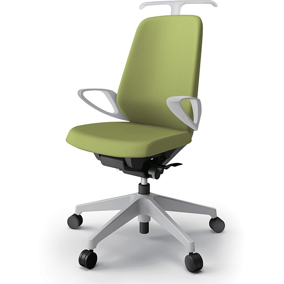 KJ-116PVH-GNQ6 ノートチェア ハイバック 固定肘 ハンガー ランバーサポート付 クロスPV ナイロンキャスター<配送時組立サービス付> 1台 イトーキ 【通販モノタロウ】