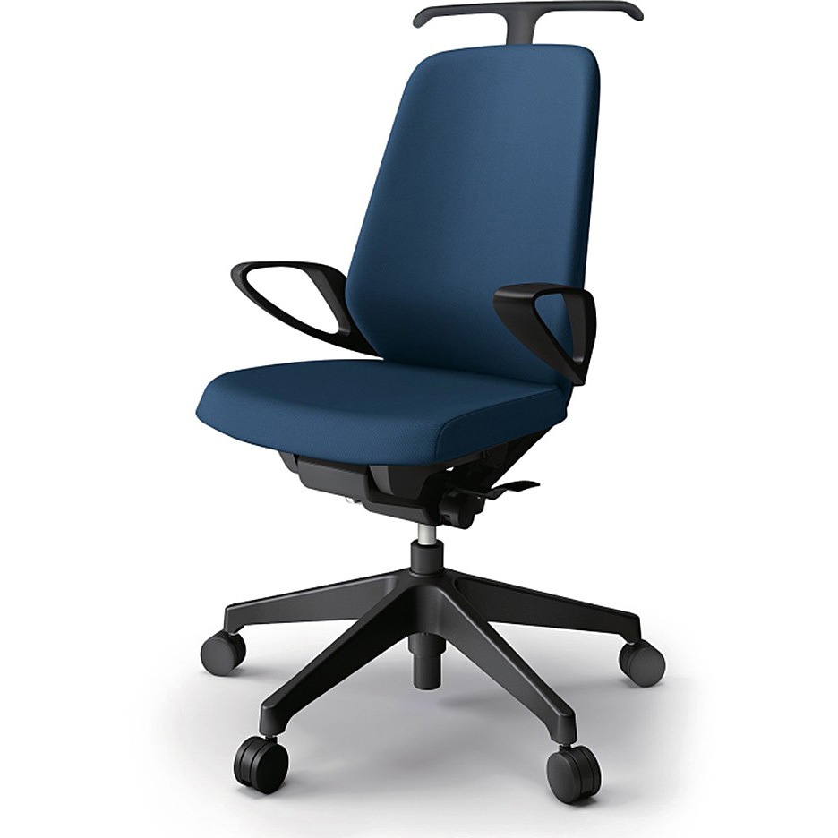 KJ-136PVH-T1B2 ノートチェア ハイバック 固定肘 ハンガー ランバーサポートなし クロスPV ナイロンキャスター<配送時組立サービス付> 1台 イトーキ 【通販モノタロウ】