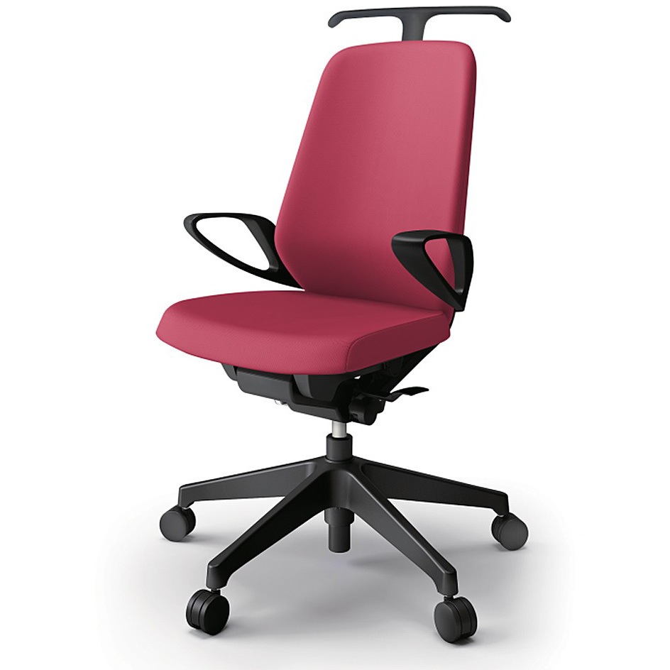 KJ-116PVH-T1M4 ノートチェア ハイバック 固定肘 ハンガー ランバーサポート付 クロスPV ナイロンキャスター<配送時組立サービス付> 1台 イトーキ 【通販モノタロウ】