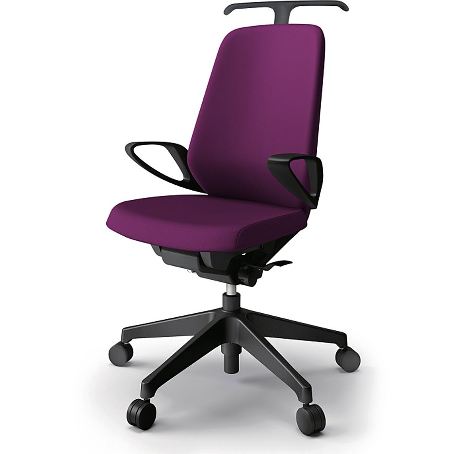 KJ-136PVH-T1X7 ノートチェア ハイバック 固定肘 ハンガー ランバーサポートなし クロスPV ナイロンキャスター<配送時組立サービス付> 1台 イトーキ 【通販モノタロウ】