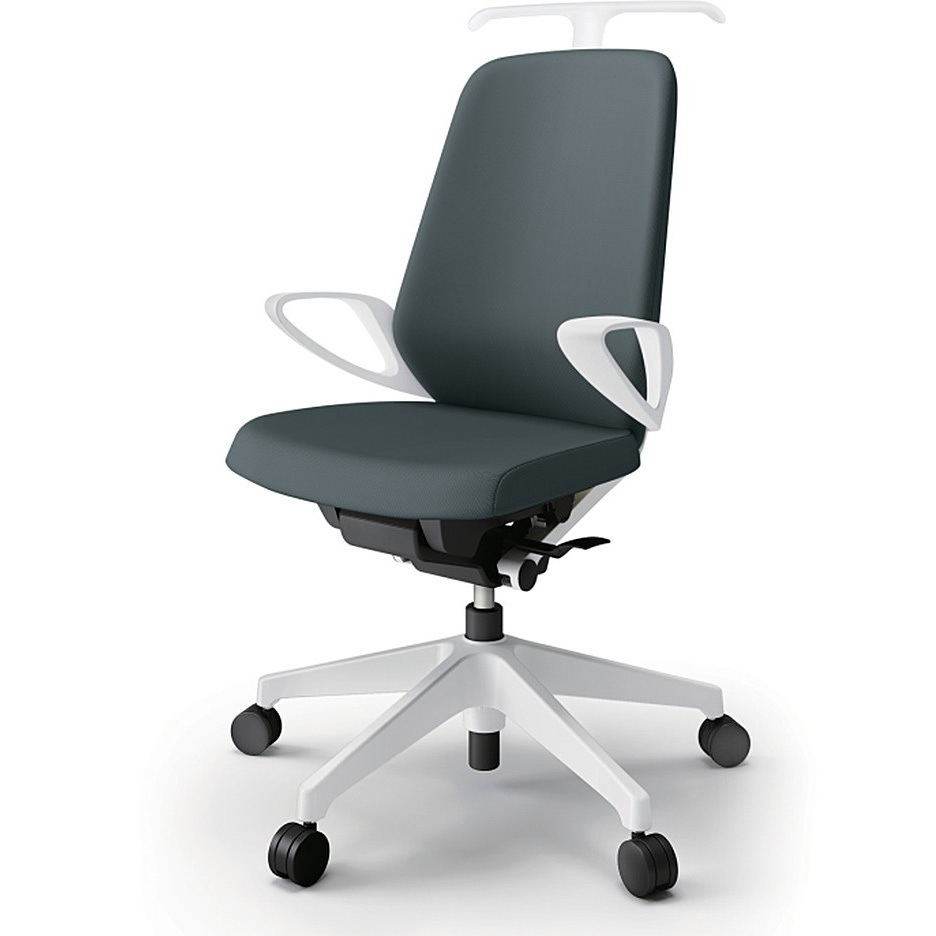 KJ-116PVH-W9W2 ノートチェア ハイバック 固定肘 ハンガー ランバーサポート付 クロスPV ナイロンキャスター<配送時組立サービス付> 1台 イトーキ 【通販モノタロウ】