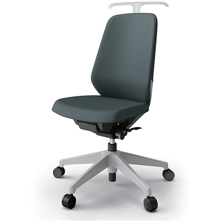 KJ-110PVH-GNW2 ノートチェア ハイバック 肘なし ハンガー ランバーサポート付 クロスPV ナイロンキャスター<配送時組立サービス付> 1台 イトーキ 【通販モノタロウ】