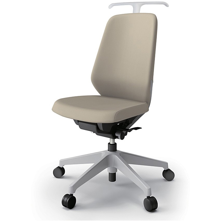 KJ-110PVH-GNY3 ノートチェア ハイバック 肘なし ハンガー ランバーサポート付 クロスPV ナイロンキャスター<配送時組立サービス付> 1台 イトーキ 【通販モノタロウ】