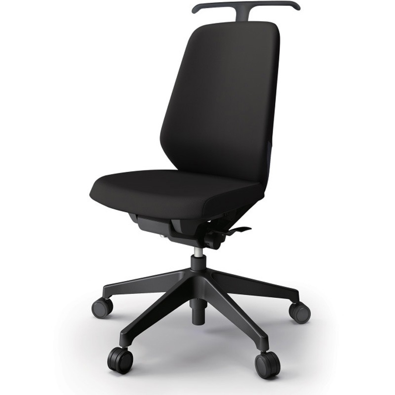 KJ-110PVHM-T1T1 ノートチェア ハイバック 肘なし ハンガー ランバーサポート付 クロスPV ウレタンキャスター<配送時組立サービス付> 1台 イトーキ 【通販モノタロウ】