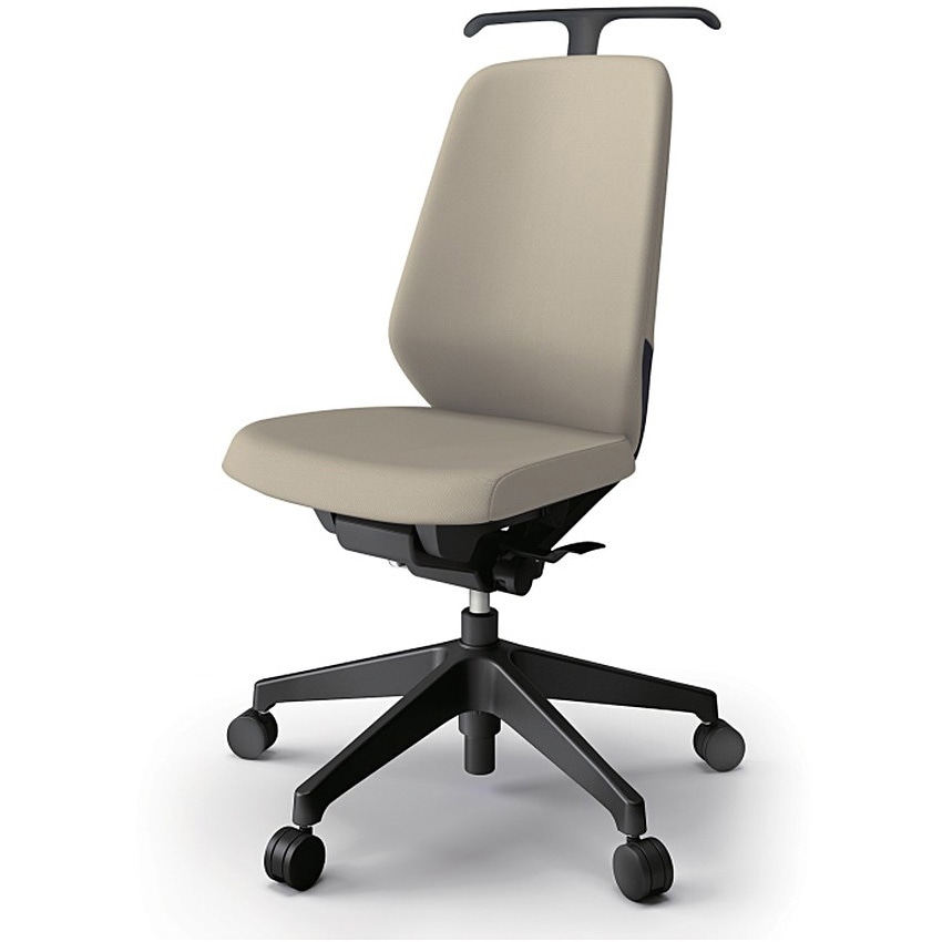 KJ-110PVHM-T1Y3 ノートチェア ハイバック 肘なし ハンガー ランバーサポート付 クロスPV ウレタンキャスター<配送時組立サービス付> 1台 イトーキ 【通販モノタロウ】