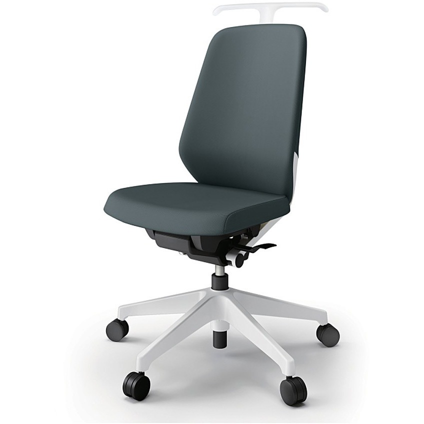 KJ-110PVHM-W9W2 ノートチェア ハイバック 肘なし ハンガー ランバーサポート付 クロスPV ウレタンキャスター<配送時組立サービス付> 1台 イトーキ 【通販モノタロウ】