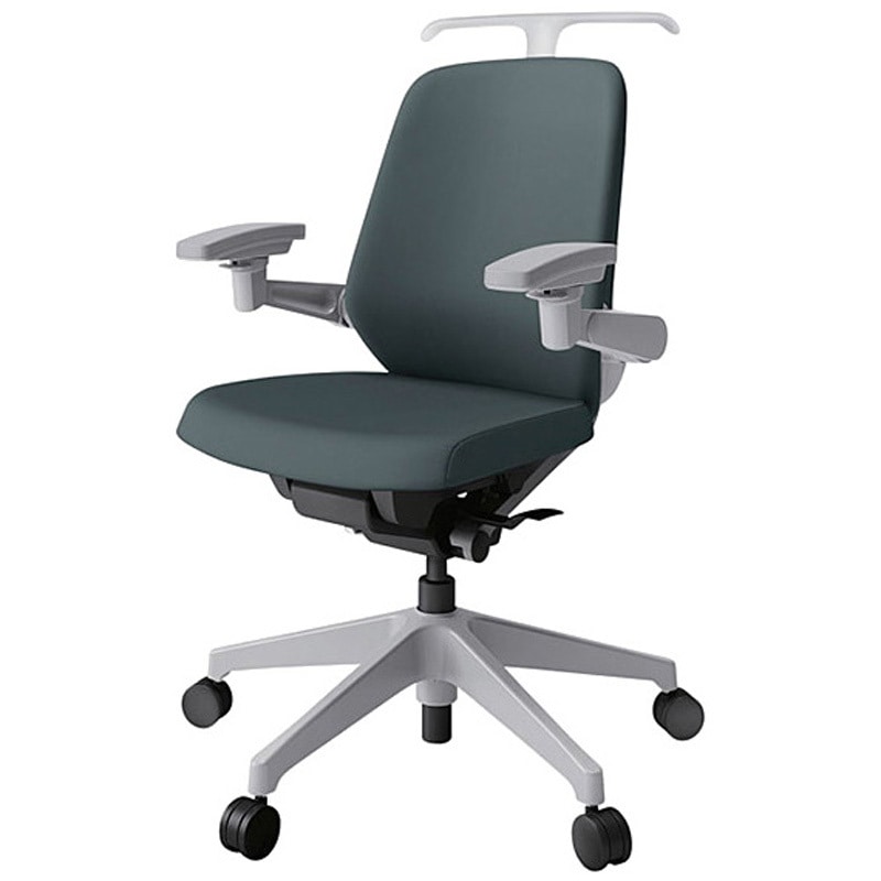 KJ-147PVH1GNW2 ノートチェア ローバック 可動肘 ハンガー ランバーサポートなし クロスPV ナイロンキャスター<配送時組立サービス付> 1台 イトーキ 【通販モノタロウ】 52,188円