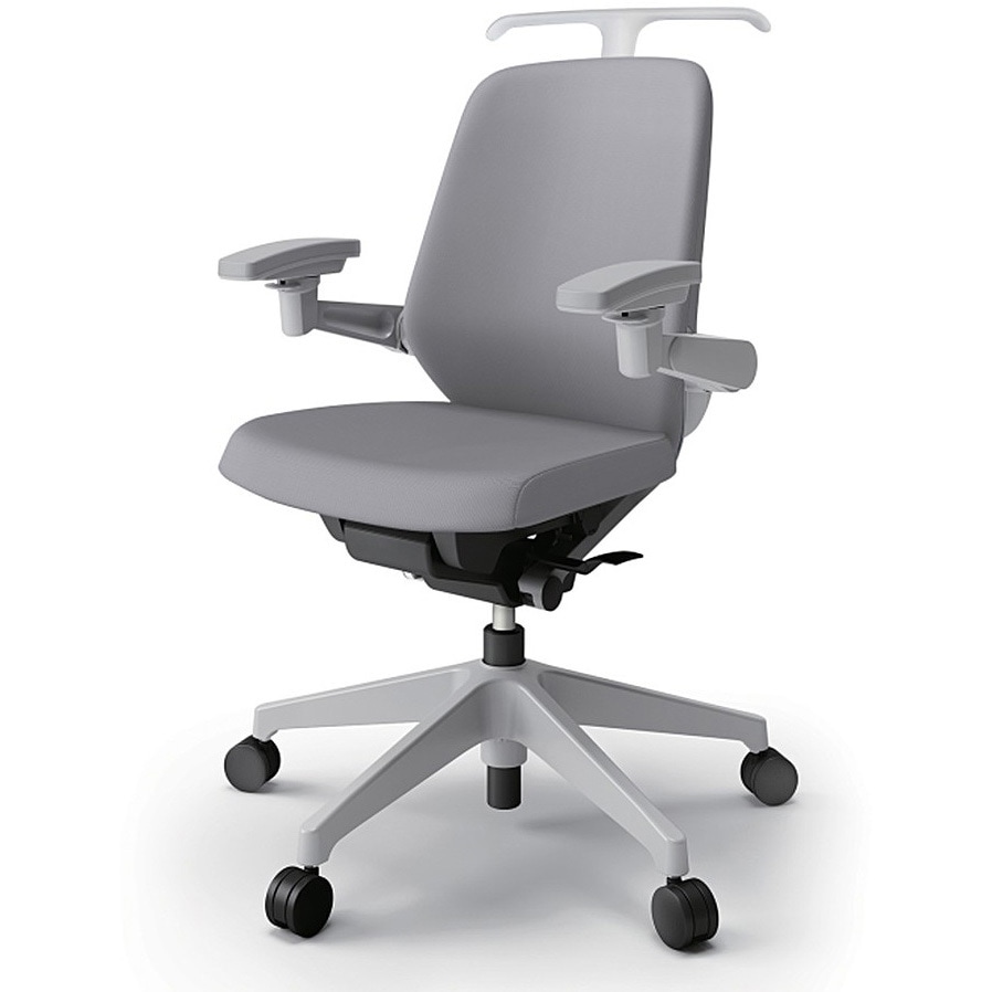 KJ-127PVHM1GNW6 ノートチェア ローバック 可動肘 ハンガー ランバーサポート付 クロスPV ウレタンキャスター<配送時組立サービス付> 1台 イトーキ 【通販モノタロウ】