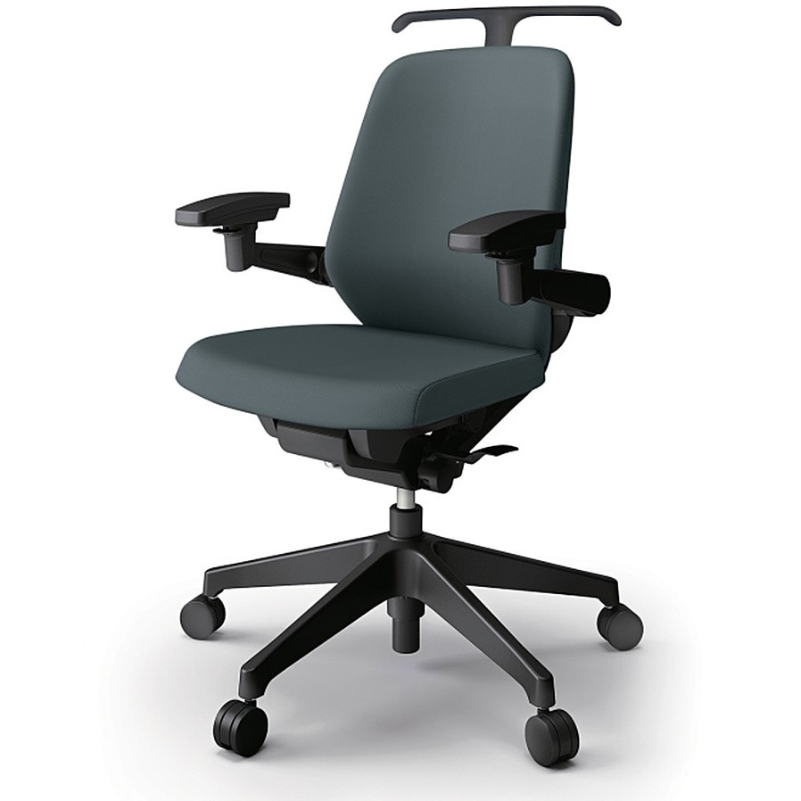 KJ-127PVHM1T1W2 ノートチェア ローバック 可動肘 ハンガー ランバーサポート付 クロスPV ウレタンキャスター<配送時組立サービス付> 1台 イトーキ 【通販モノタロウ】