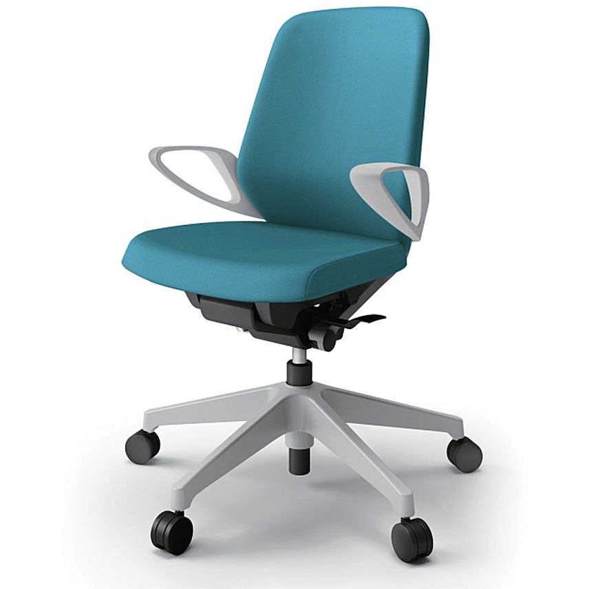 KJ-126PV-GNA3 ノートチェア ローバック 固定肘 ランバーサポート付 クロスPV ナイロンキャスター<配送時組立サービス付> 1台 イトーキ 【通販モノタロウ】