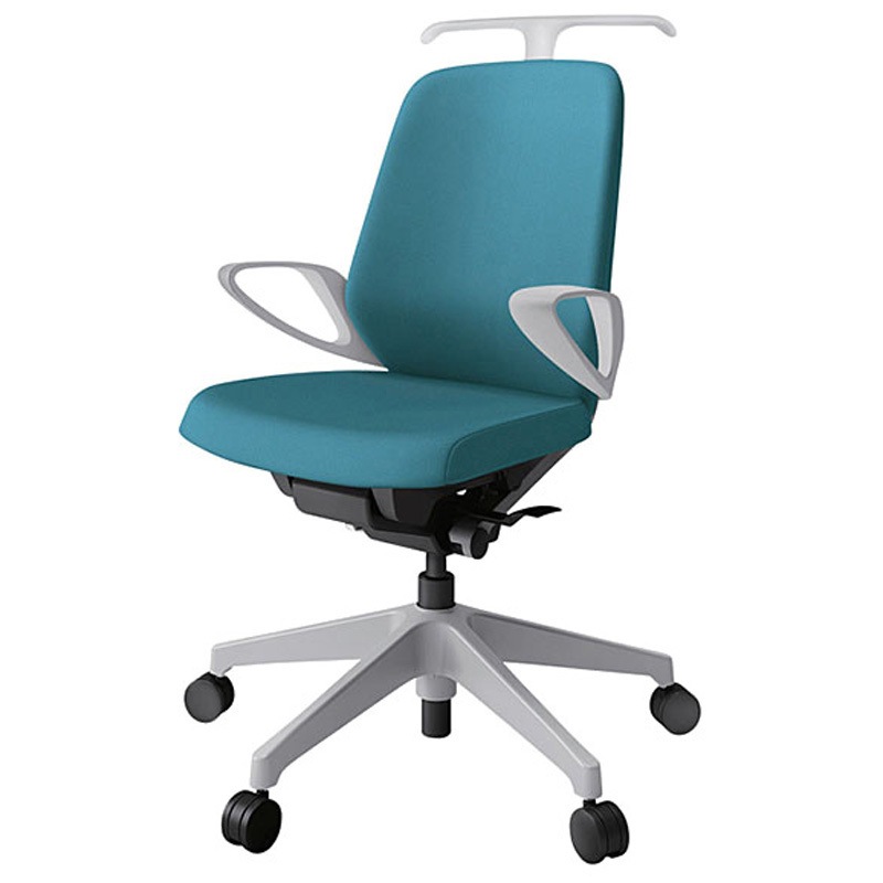 KJ-146PVH-GNA3 ノートチェア ローバック 固定肘 ハンガー ランバーサポートなし クロスPV ナイロンキャスター<配送時組立サービス付> 1台 イトーキ 【通販モノタロウ】