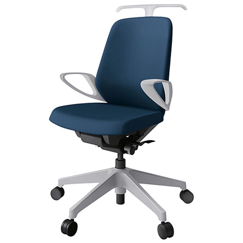 KJ-146PVHM-GNB2 ノートチェア ローバック 固定肘 ハンガー ランバーサポートなし クロスPV ウレタンキャスター<配送時組立サービス付> 1台 イトーキ 【通販モノタロウ】