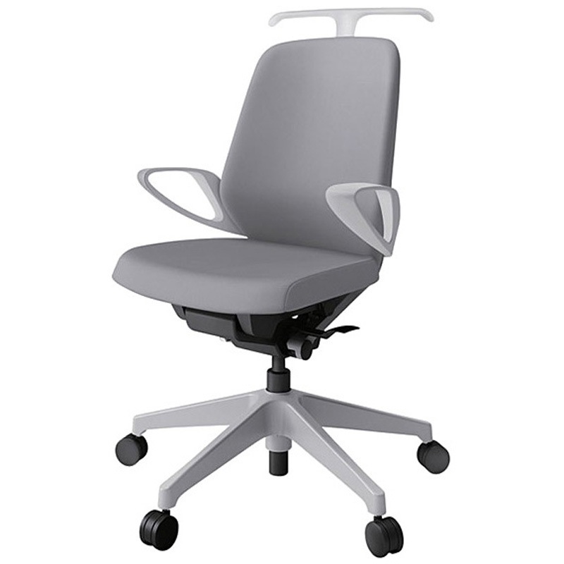 KJ-146PVH-GNW6 ノートチェア ローバック 固定肘 ハンガー ランバーサポートなし クロスPV ナイロンキャスター<配送時組立サービス付> 1台 イトーキ 【通販モノタロウ】