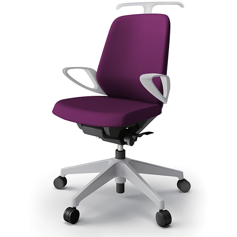 KJ-126PVH-GNX7 ノートチェア ローバック 固定肘 ハンガー ランバーサポート付 クロスPV ナイロンキャスター<配送時組立サービス付> 1台 イトーキ 【通販モノタロウ】