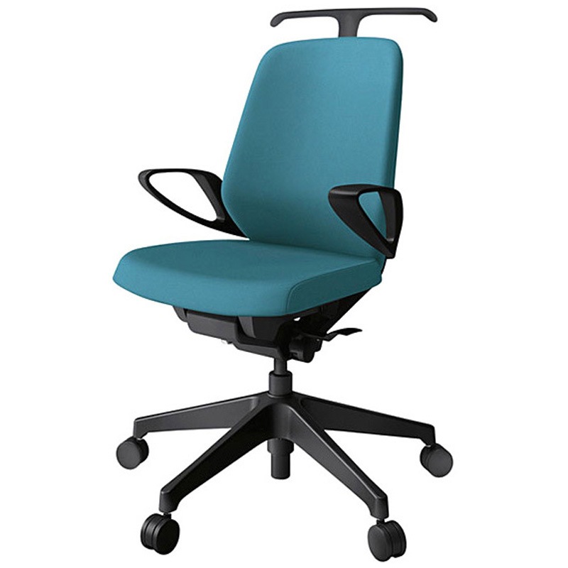 KJ-146PVH-T1A3 ノートチェア ローバック 固定肘 ハンガー ランバーサポートなし クロスPV ナイロンキャスター<配送時組立サービス付> 1台 イトーキ 【通販モノタロウ】