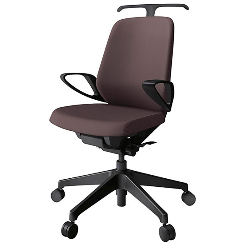 KJ-146PVH-T1H2 ノートチェア ローバック 固定肘 ハンガー ランバーサポートなし クロスPV ナイロンキャスター<配送時組立サービス付> 1台 イトーキ 【通販モノタロウ】