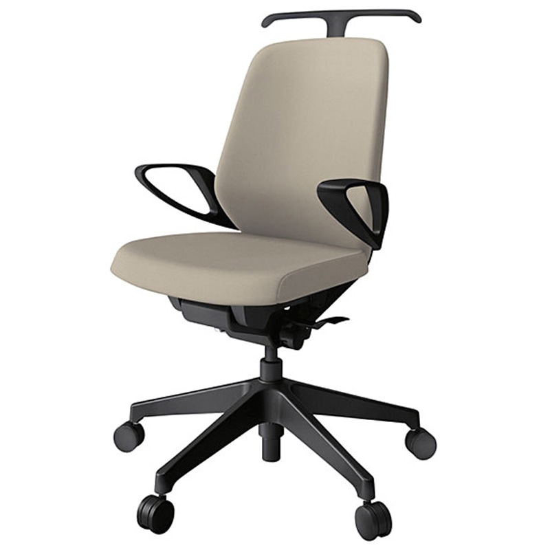 KJ-146PVH-T1Y3 ノートチェア ローバック 固定肘 ハンガー ランバーサポートなし クロスPV ナイロンキャスター<配送時組立サービス付> 1台 イトーキ 【通販モノタロウ】