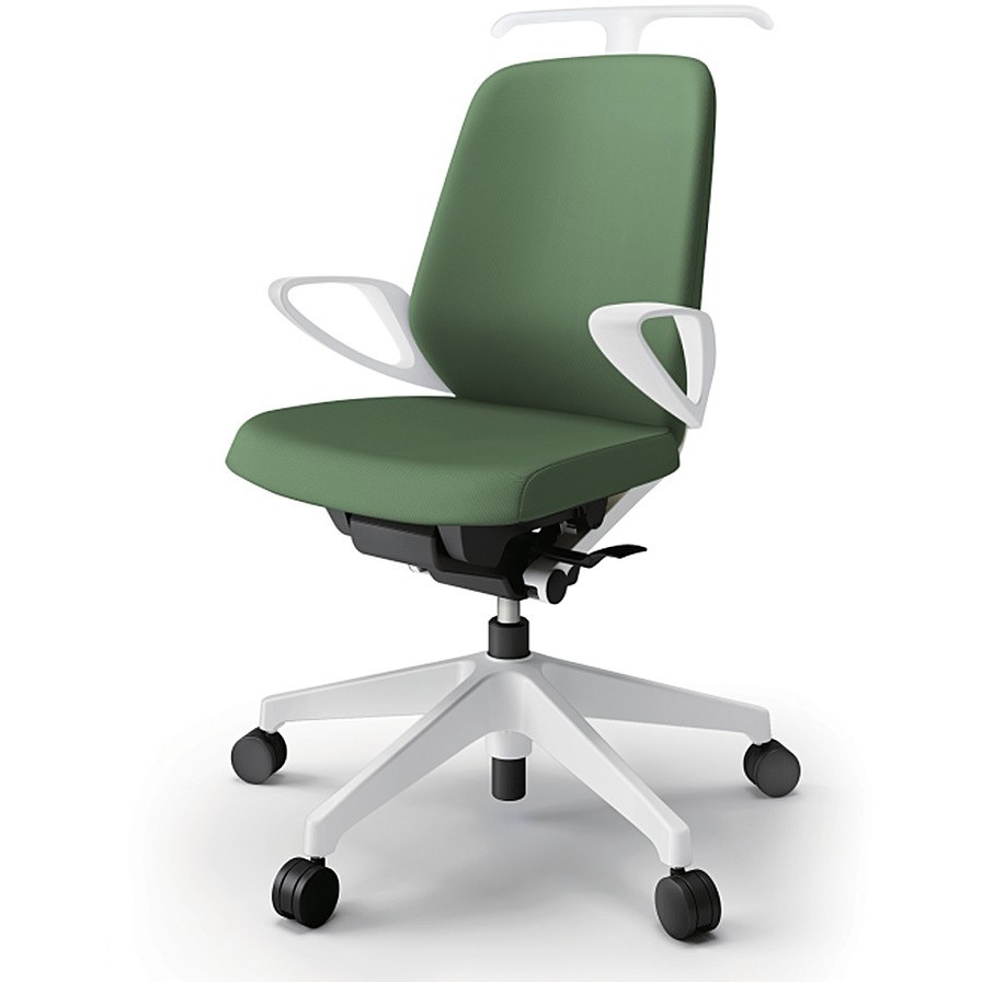 KJ-126PVH-W9Q2 ノートチェア ローバック 固定肘 ハンガー ランバーサポート付 クロスPV ナイロンキャスター<配送時組立サービス付> 1台 イトーキ 【通販モノタロウ】