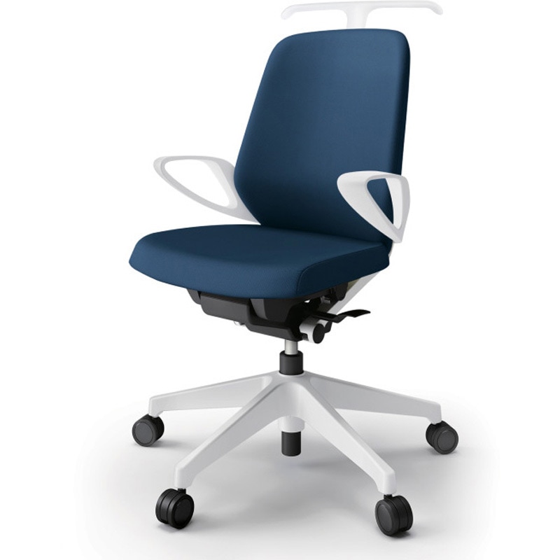 KJ-126PVHM-W9B2 ノートチェア ローバック 固定肘 ハンガー ランバーサポート付 クロスPV ウレタンキャスター<配送時組立サービス付> 1台 イトーキ 【通販モノタロウ】