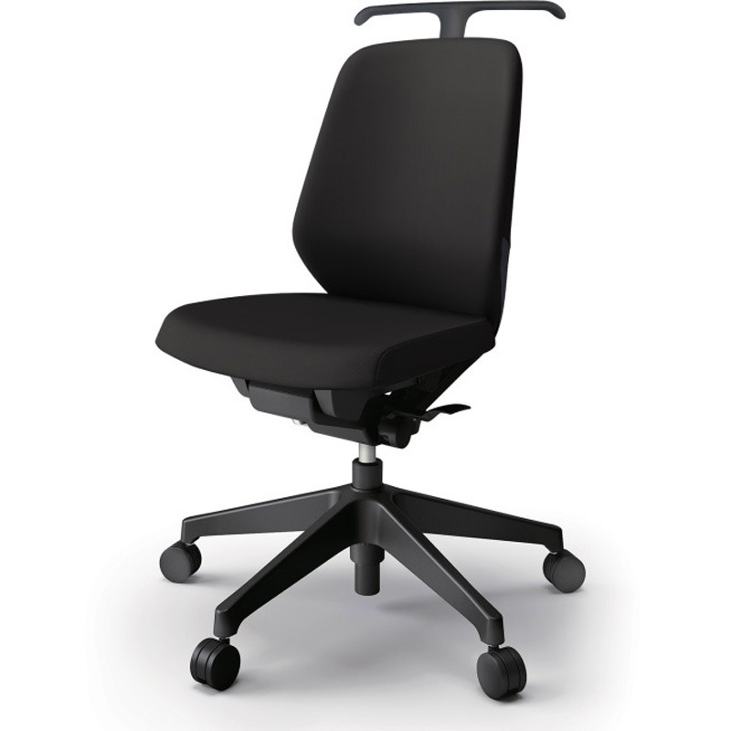 KJ-120PVH-T1T1 ノートチェア ローバック 肘なし ハンガー ランバーサポート付 クロスPV ナイロンキャスター<配送時組立サービス付> 1台 イトーキ 【通販モノタロウ】