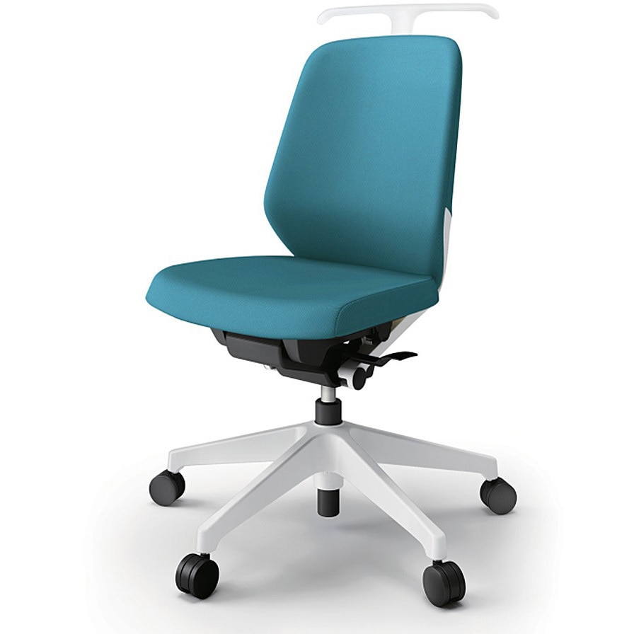 KJ-120PVH-W9A3 ノートチェア ローバック 肘なし ハンガー ランバーサポート付 クロスPV ナイロンキャスター<配送時組立サービス付> 1台 イトーキ 【通販モノタロウ】