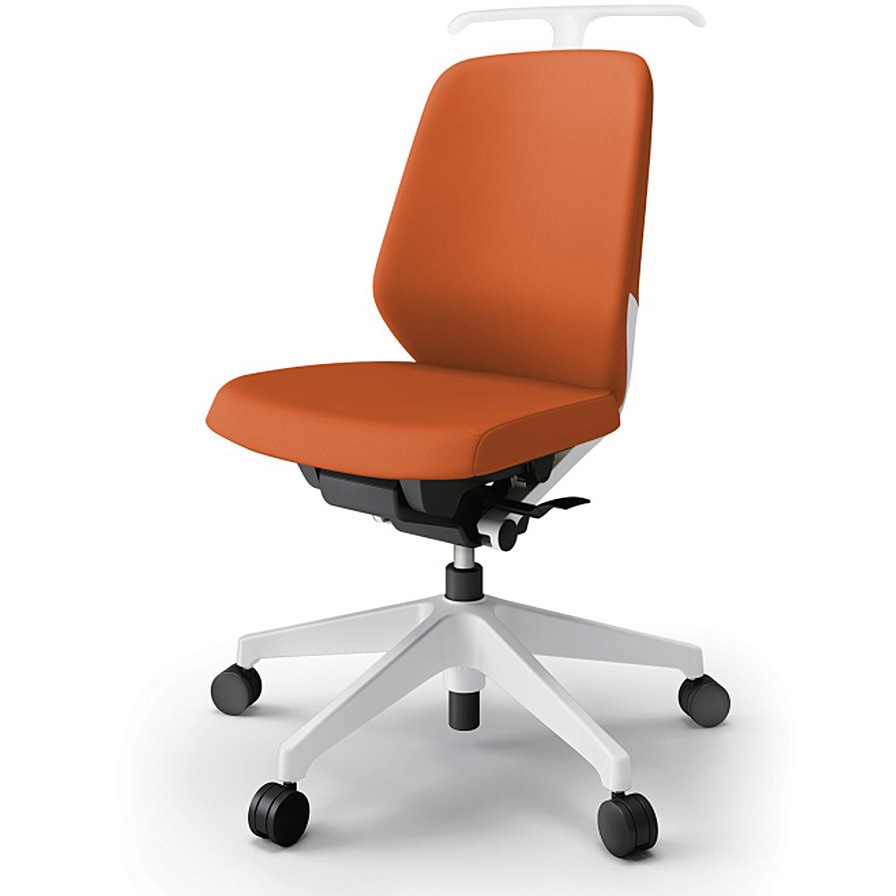 KJ-120PVH-W9D3 ノートチェア ローバック 肘なし ハンガー ランバーサポート付 クロスPV ナイロンキャスター<配送時組立サービス付> 1台 イトーキ 【通販モノタロウ】
