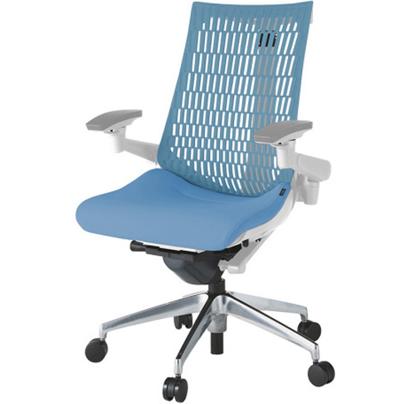 KG447SC-MZNS2A4 アクトチェア エラストマーバック 可動肘 ランバーサポートなし アルミミラー脚 SC張地 ウレタンキャスター<配送時組立サービス付> 1台 イトーキ 【通販モノタロウ】