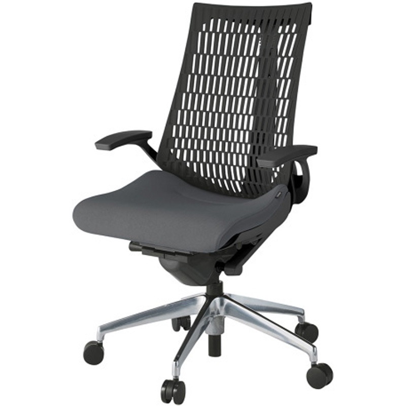 KG445SC-ZTT3T1 アクトチェア エラストマーバック 固定肘 ランバーサポートなし アルミミラー脚 SC張地 ナイロンキャスター<配送時組立サービス付> 1台 イトーキ 【通販モノタロウ】