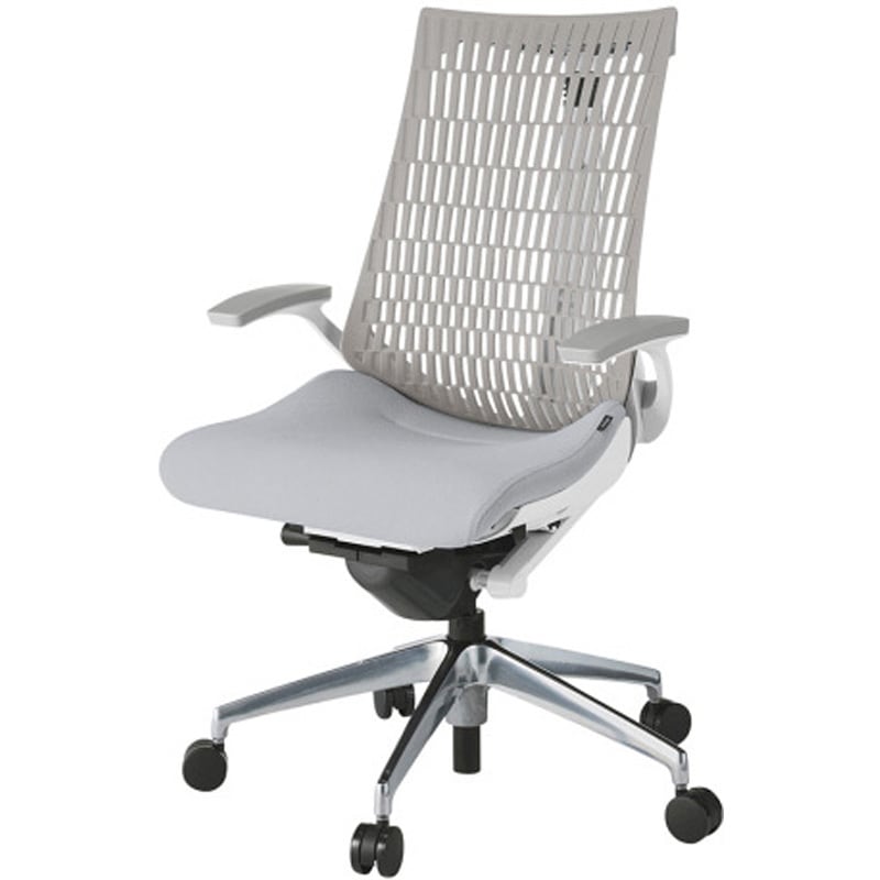 KG445SC-MZWT7T6 アクトチェア エラストマーバック 固定肘 ランバーサポートなし アルミミラー脚 SC張地 ウレタンキャスター<配送時組立サービス付> 1台 イトーキ 【通販モノタロウ】