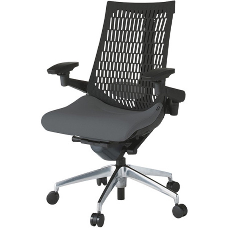 KG427SC-MZTT3T1 アクトチェア エラストマーバック 可動肘 ランバーサポート付 アルミミラー脚 SC張地 ウレタンキャスター<配送時組立サービス付> 1台 イトーキ 【通販モノタロウ】