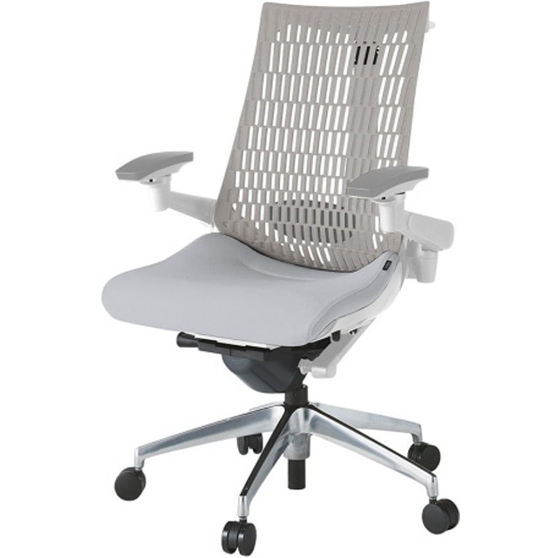 KG427SCHZNT7T6 アクトチェア エラストマーバック 可動肘 ハンガー ランバーサポート付 アルミミラー脚 SC張地 ナイロンキャスター<配送時組立サービス付> 1台 イトーキ 【通販モノタロウ】