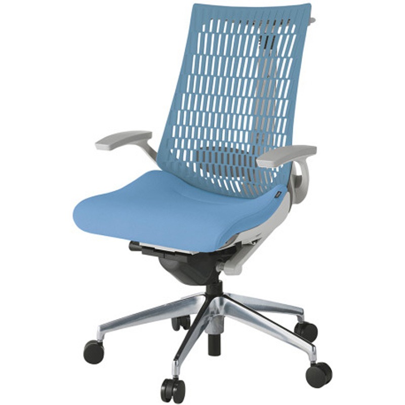 KG425SCHZNS2A4 アクトチェア エラストマーバック 固定肘 ハンガー ランバーサポート付 アルミミラー脚 SC張地 ナイロンキャスター<配送時組立サービス付> 1台 イトーキ 【通販モノタロウ】