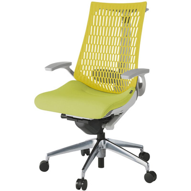 KG425SCHZNU8U5 アクトチェア エラストマーバック 固定肘 ハンガー ランバーサポート付 アルミミラー脚 SC張地 ナイロンキャスター<配送時組立サービス付> 1台 イトーキ 【通販モノタロウ】