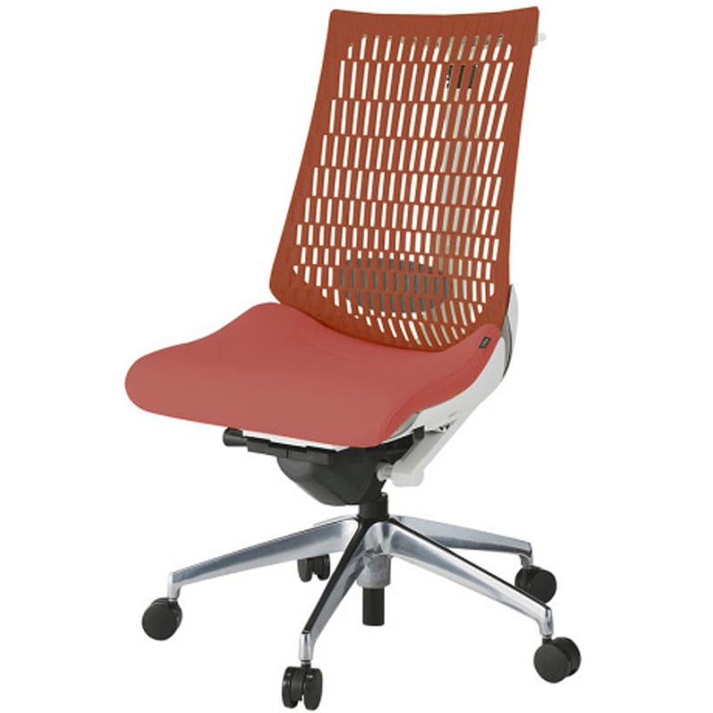 KG420SCHZWR3D4 アクトチェア エラストマーバック 肘なし ハンガー ランバーサポート付 アルミミラー脚 SC張地 ナイロンキャスター<配送時組立サービス付> 1台 イトーキ 【通販モノタロウ】