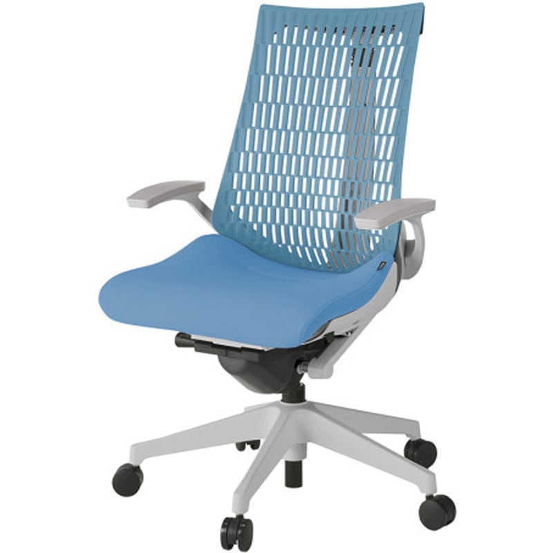 KG445SC-MGNS2A4 アクトチェア エラストマーバック 固定肘 ランバーサポートなし 樹脂脚 SC張地 ウレタンキャスター<配送時組立サービス付> 1台 イトーキ 【通販モノタロウ】